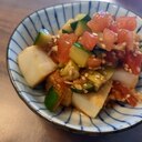 厚揚げの干しエビ野菜ドレッシングがけ